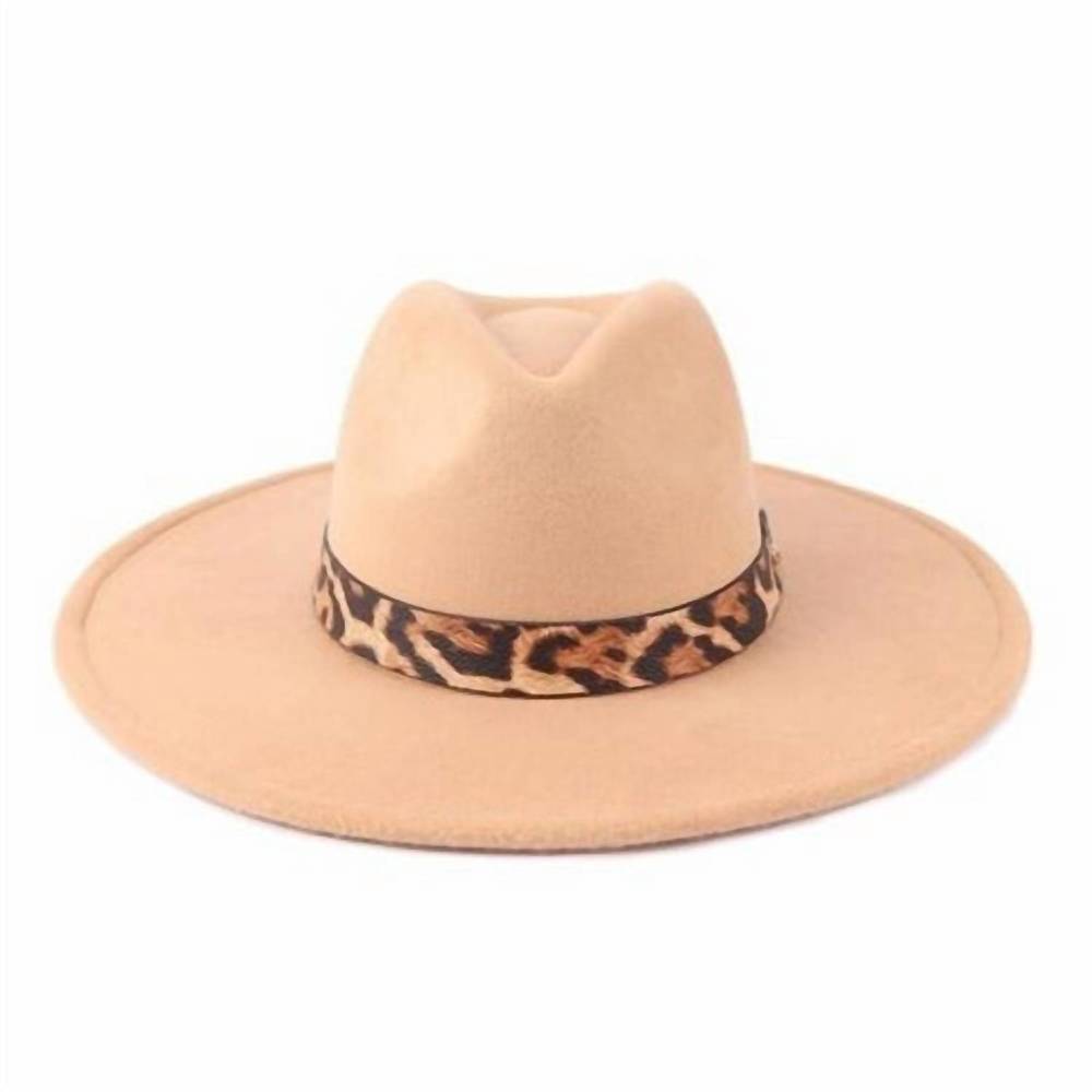 NEW STYLINE women's felt fedora hat in taupe